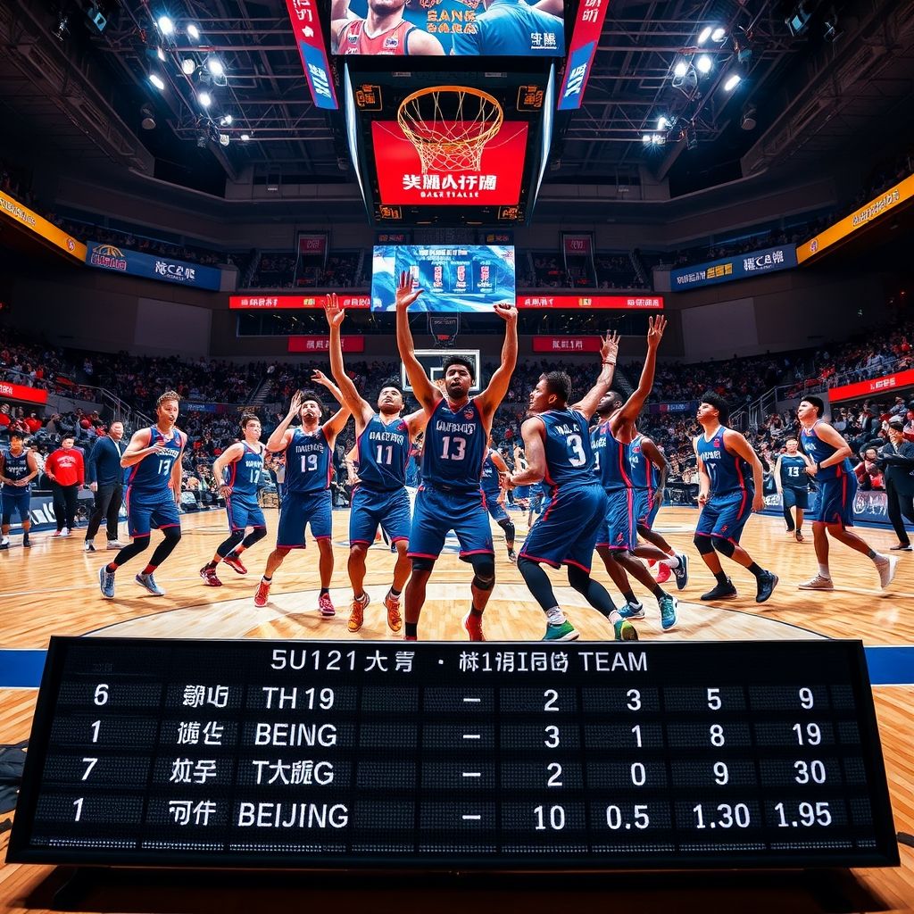 米兰体育-广东男篮豪取五连胜，击败北京队登顶积分榜